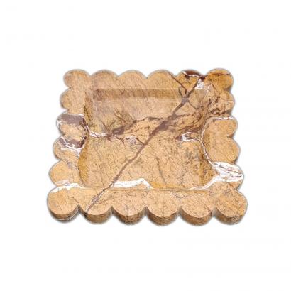 Elegant Round Edges Rectangular Marble Tray